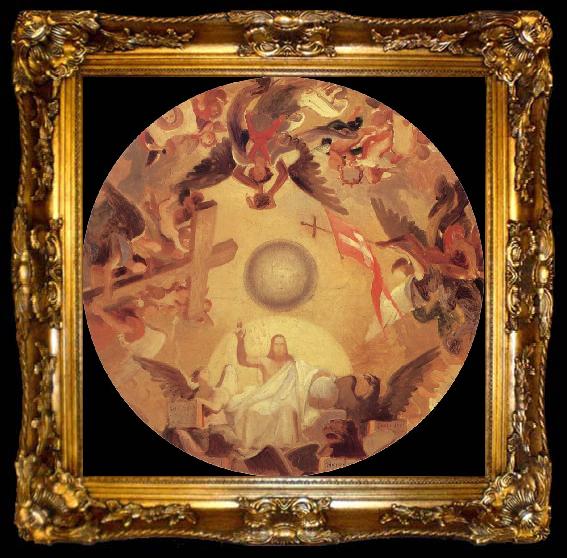 framed  Karl Briullov Christ in Majesty, ta009-2